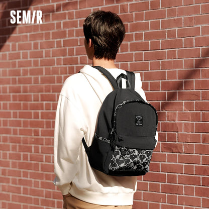 Semir Backpack Men 2024 New Version Cartoon Printed Couple's Backpack Large-capacity Laptop Bag for Women