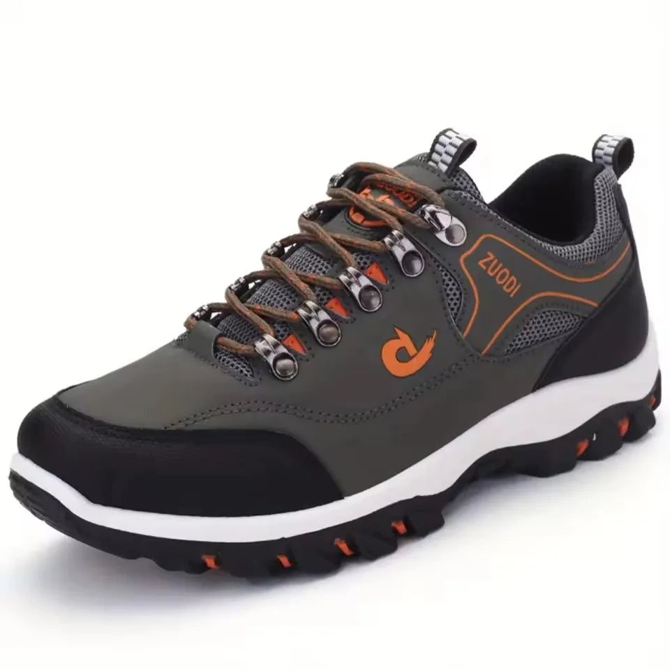 Men's Leather Casual Lightweight Walking Sneakers
