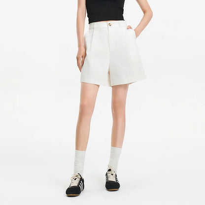 Semir Women Shorts Pleated Elastic Waist Loose