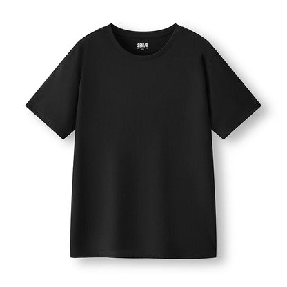 Semir Short Sleeve T-Shirt Men Pure Cotton Bottoming Shirt 2025 New Spring Solid Color Inner Layer Top Versatile White T-Shirt