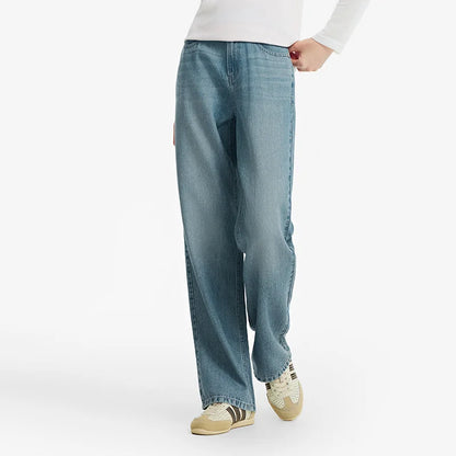 Semir Women Jeans Vintage Washed Wide Leg