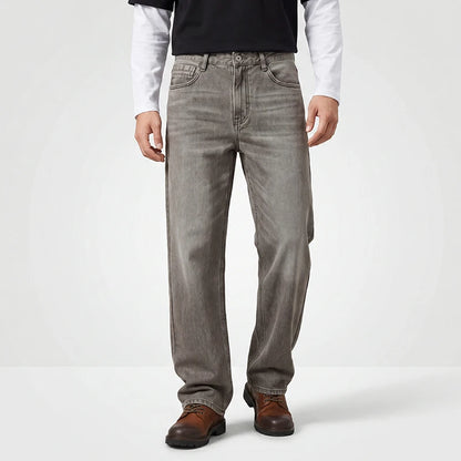 Semir Men Retro Washed Loose Jeans
