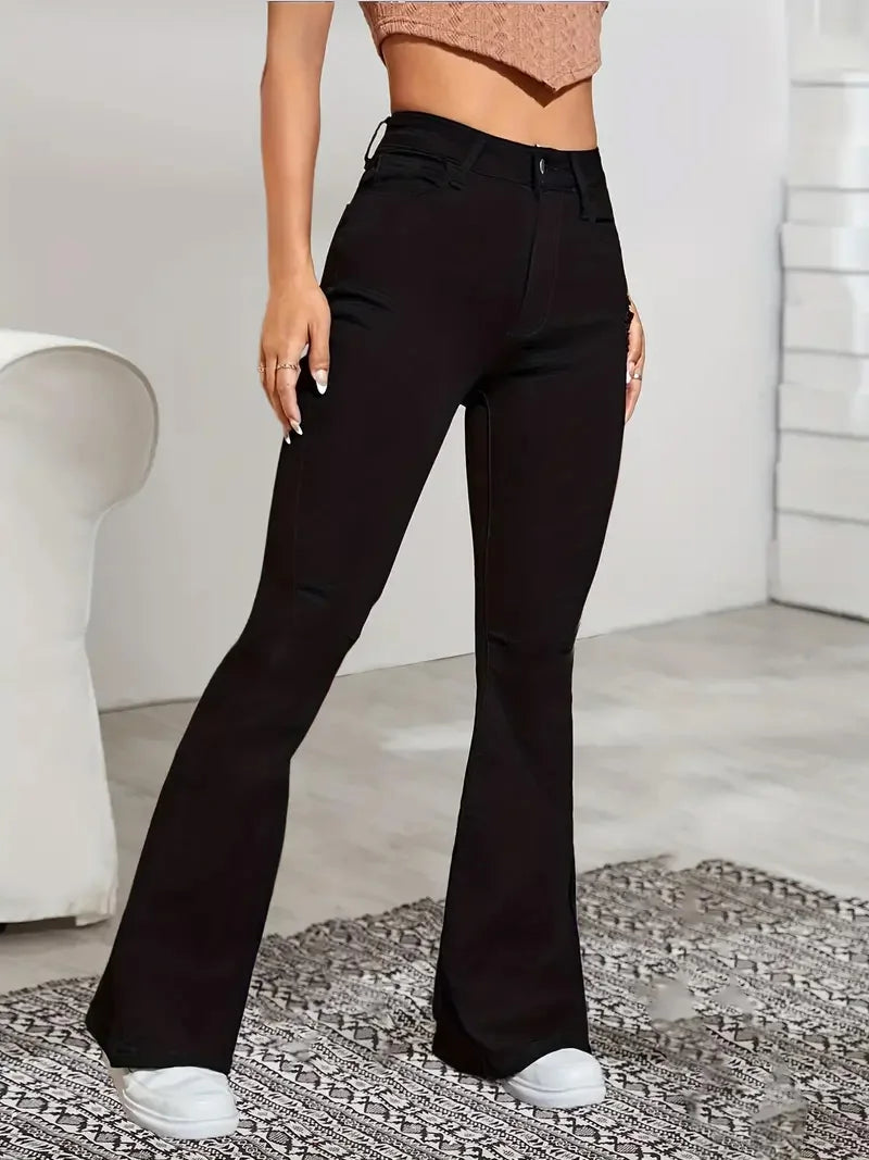 Women's High Waist Flare Jeans
