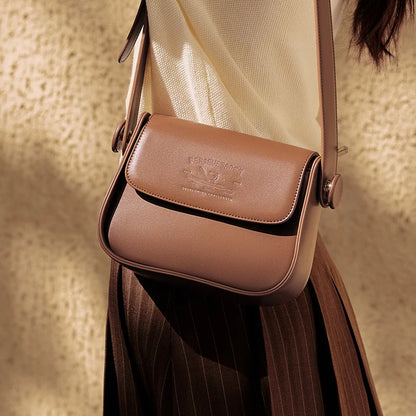 Semir Bag Saddle Bag Women Simple Solid Color Temperament Single Shoulder Crossbody Bag Cute Casual Commuter Bag