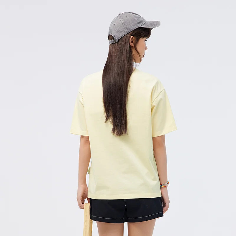 Semir Short Sleeve T-Shirt Women Mid-long Style Moisture-wicking and Quick-dry 2025 New Style Summer Outfit Gentle Pink Top