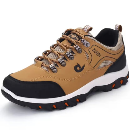 Men's Leather Casual Lightweight Walking Sneakers
