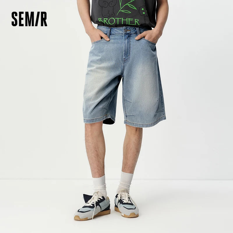Semir Men Washed Denim Shorts