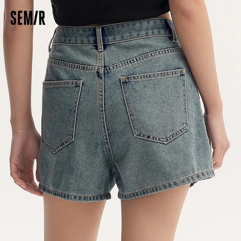 Semir Jeans Women Flattering For Petite Figures Leg-Lengthening Effect 2024 Summer New Arrival Cool Sensation Short Pants