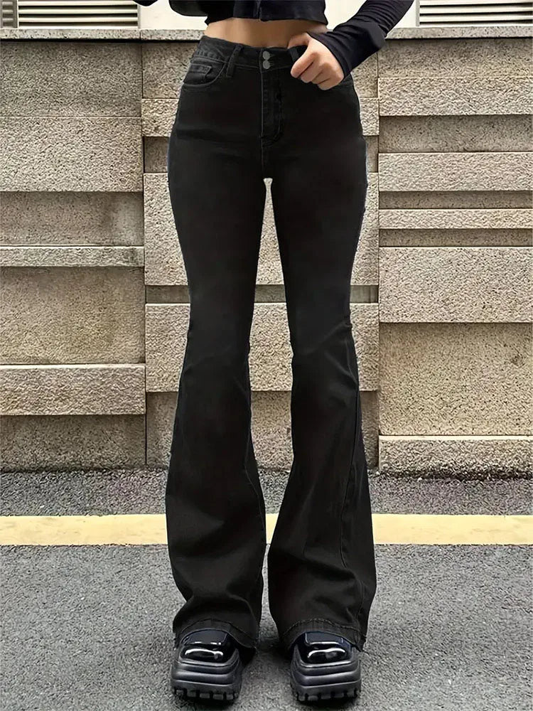 Women's High Waist Flare Jeans