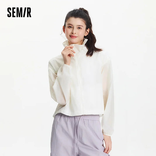 Semir Women UV Jacket Bud Collar Loose Fit