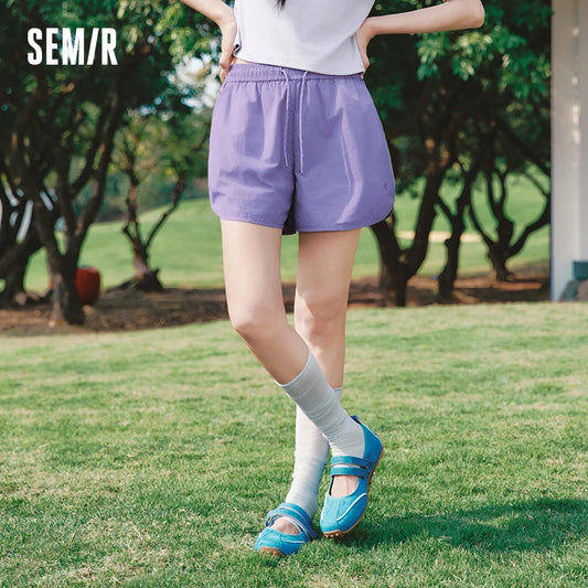 Semir Women Color Block Sports Shorts