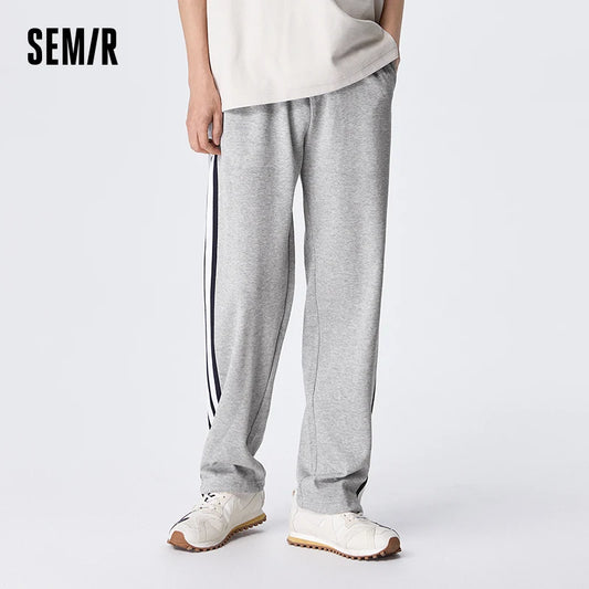 Semir Casual Pants Men 2024 Summer New Fashion Daily Simple Sports Personality Comfortable Trend Knit Sweatpants