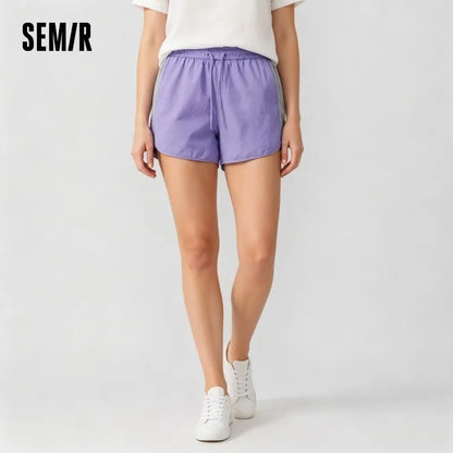 Semir Women Color Block Sports Shorts