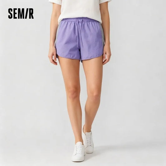 Semir Women Color Block Sports Shorts