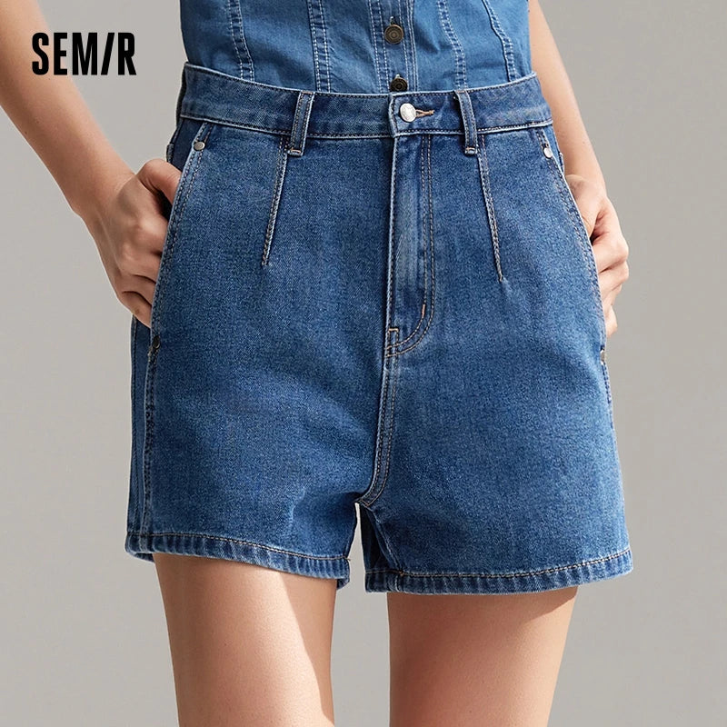 Semir Jeans Women Flattering For Petite Figures Leg-Lengthening Effect 2024 Summer New Arrival Cool Sensation Short Pants