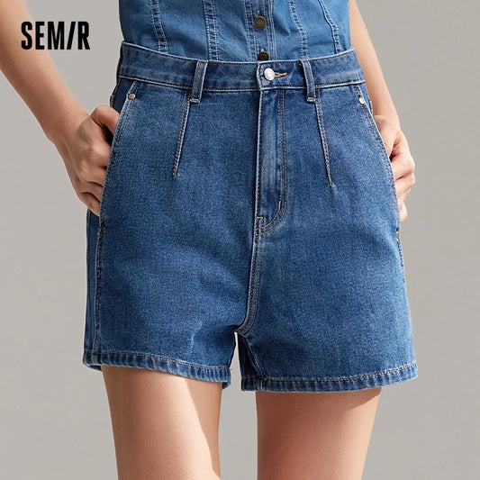 Semir Jeans Women Flattering For Petite Figures Leg-Lengthening Effect 2024 Summer New Arrival Cool Sensation Short Pants