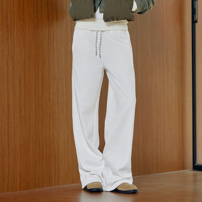 Semir Women Pants Fleece Lined Drawstring Wide Leg
