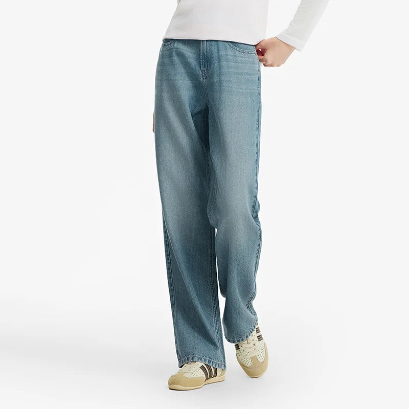 Semir Women Jeans Cooling Retro Wide Leg