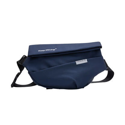 Semir Crossbody Bag Men Textured Chest Bag 2024 New Fashion Letter Print Large Capacity Backpack
