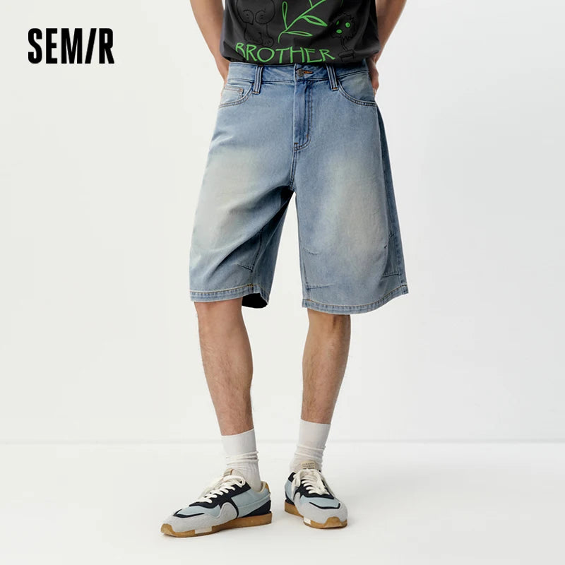 Semir Men Washed Denim Shorts