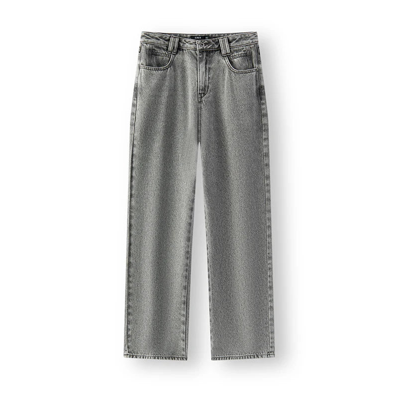 Semir Women Jeans Fleece-Lined Wide Leg Floor-Length