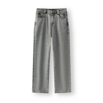 Semir Women Jeans Fleece-Lined Wide Leg Floor-Length