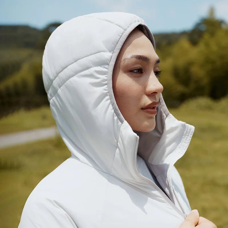 Semir Women Cotton Coat Three-Resistant Raglan Slim Hooded