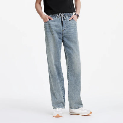 Semir Men Vintage Loose Denim Pants