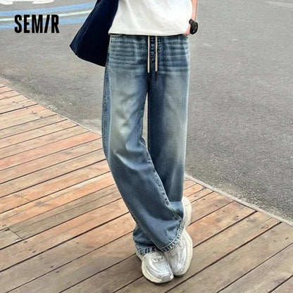 Semir Men Vintage Loose Denim Pants