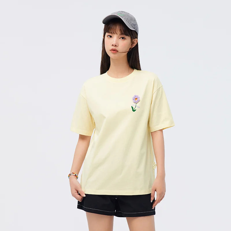 Semir Short Sleeve T-Shirt Women Mid-long Style Moisture-wicking and Quick-dry 2025 New Style Summer Outfit Gentle Pink Top