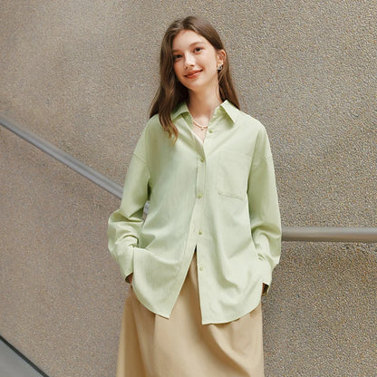 Semir Long Sleeve Shirt Women Oversize Shirt with Short Vest 2025 New Spring Two-Piece Set for Trendy and Casual Style