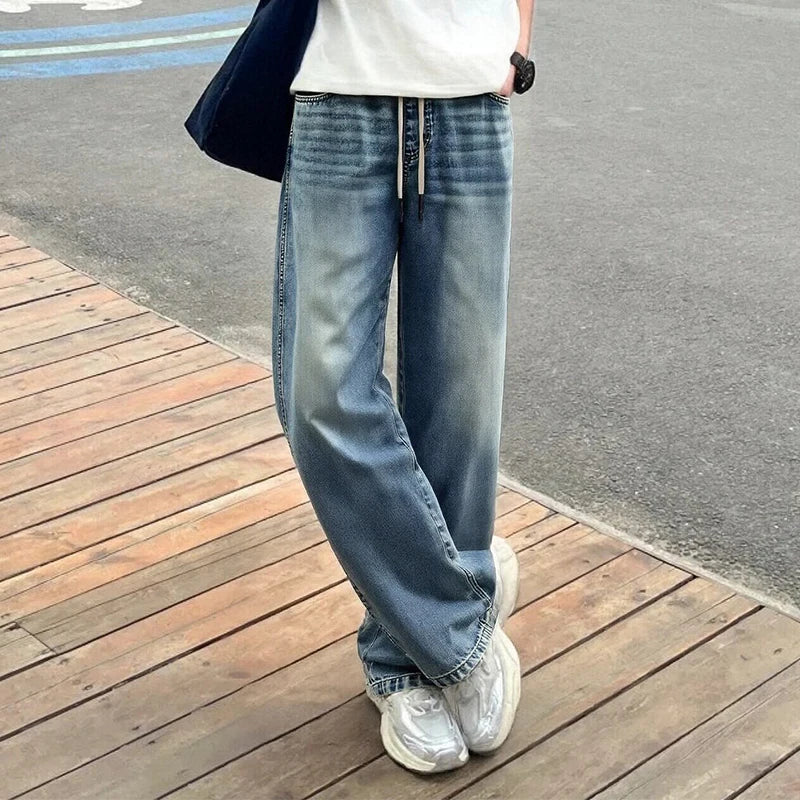 Semir Men Vintage Loose Denim Pants