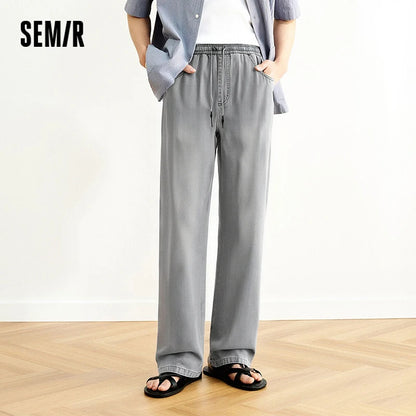 Semir Men Vintage Loose Denim Pants