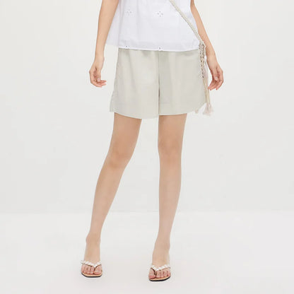Semir Women Shorts Ruffle Draping Loose Straight