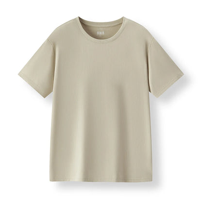 Semir Short Sleeve T-Shirt Men Pure Cotton Bottoming Shirt 2025 New Spring Solid Color Inner Layer Top Versatile White T-Shirt