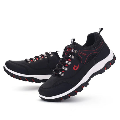 Men's Leather Casual Lightweight Walking Sneakers