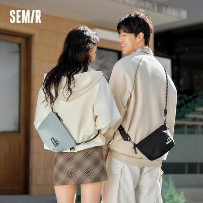 Semir Men Cargo Crossbody Bag Panda Print Outdoor Cycling 2025 New Couple Streetwear Shoulder Pack