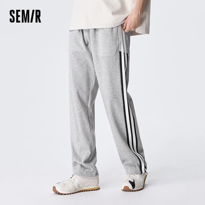 Semir Casual Pants Men 2024 Summer New Fashion Daily Simple Sports Personality Comfortable Trend Knit Sweatpants