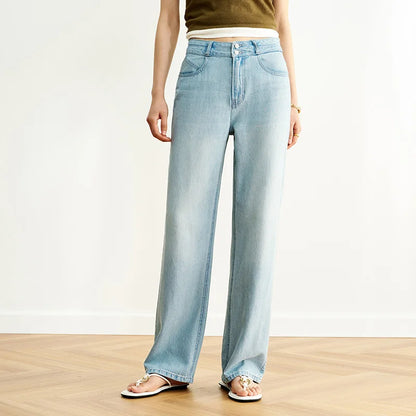 Semir Women Jeans Vintage Washed Wide Leg