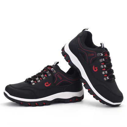 Men's Leather Casual Lightweight Walking Sneakers
