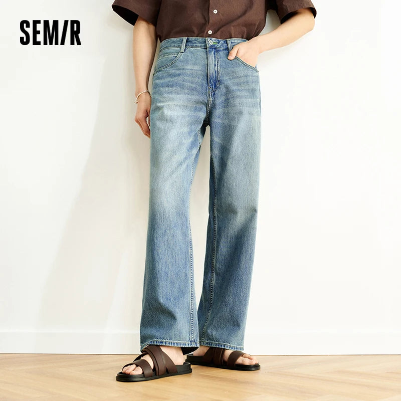 Semir Men Retro Loose Straight Jeans