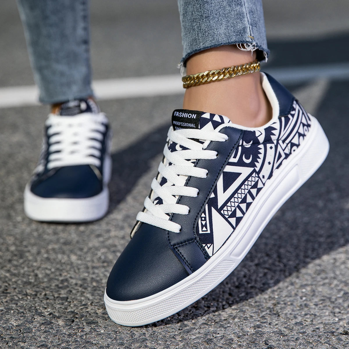 YRZL Unisex Lightweight Comfortable Walking Sneakers