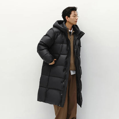 Semir Men Down Jacket Goose Down Long Hooded