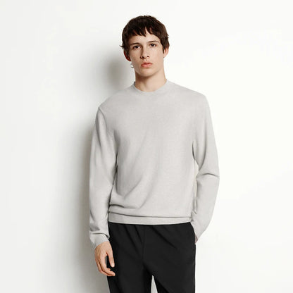 Semir Men Knitted Sweater Half-High Collar Cashmere