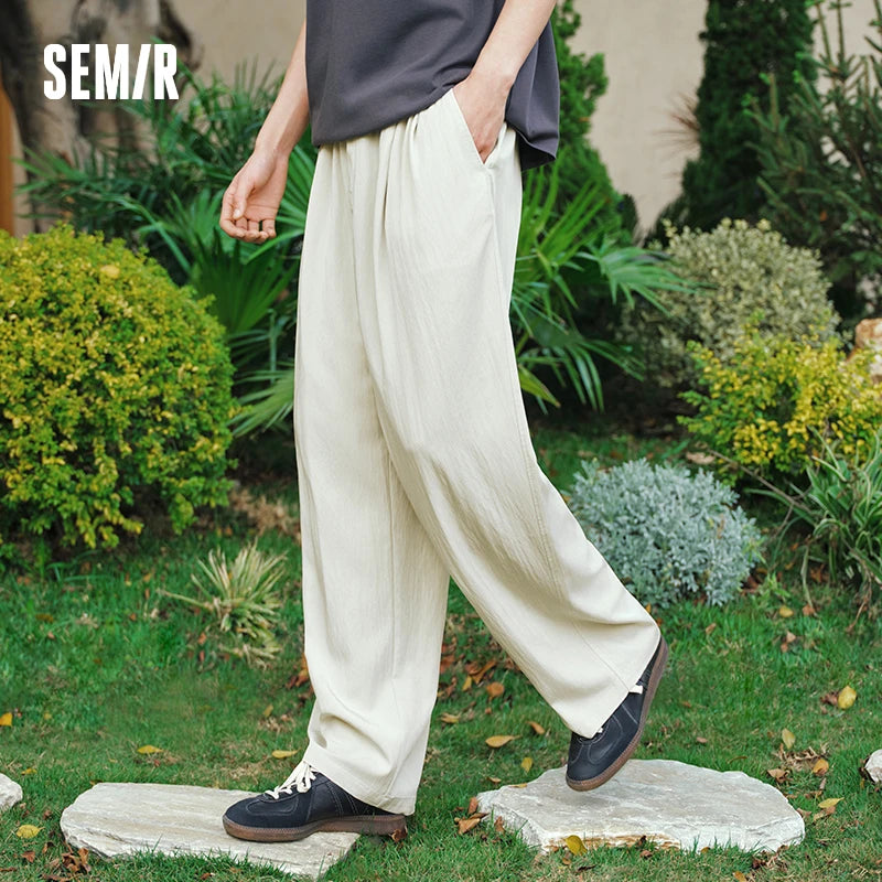Semir Men Casual Wide Leg Pants