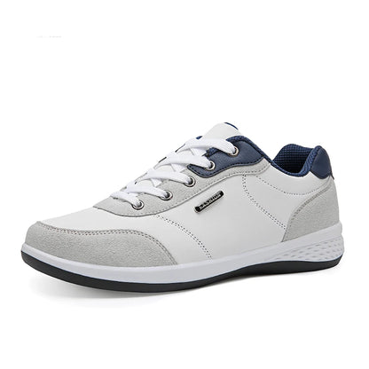 YRZL Men's Waterproof Leather Sports Sneakers