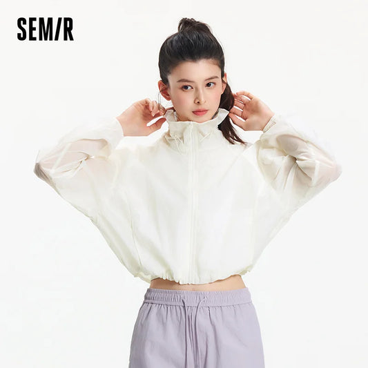 Semir Women UV Jacket Bud Collar Loose Fit
