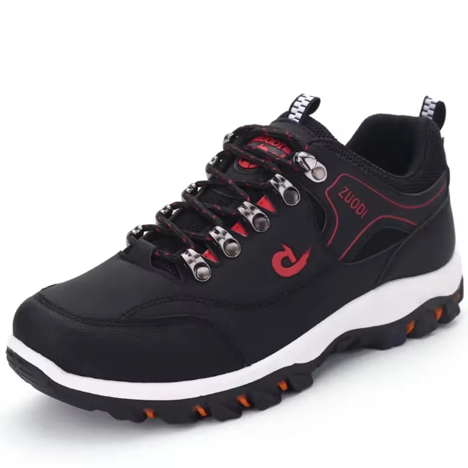 Men's Leather Casual Lightweight Walking Sneakers