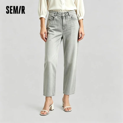 Semir Women Jeans Vintage Washed Wide Leg