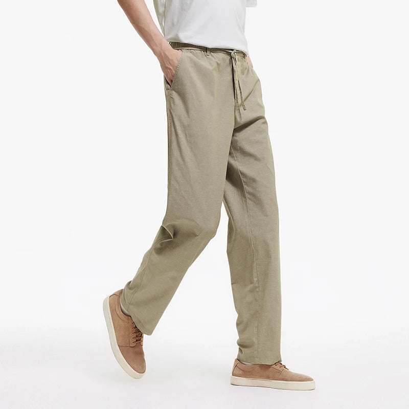 Semir Men Linen Cotton Loose Pants